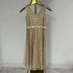 Gold Sequin Dress